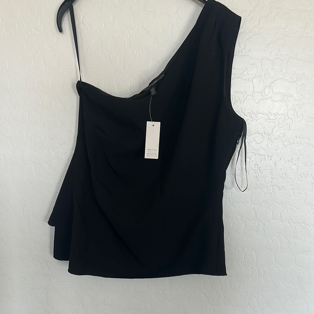 White House Black Market Blouse Sz 4 Nwt Off Shoulder Sleeveless Blouse Career